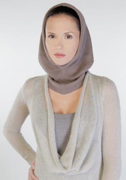 белый свитер кашемировый с капюшоном. свитер с капюшоном женский. капюшон с мехом. Knitted hoodie 978229 940514 (greyish green). капюшон кашемир.