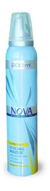 Средства для волос нова. Пенка сверхсильной фиксации Nova Gold 300 мл, зелёный. Nova для волос. Мусс для объема в желтой упаковке. Ля Фреш мусс для волос сверхсильной фиксации.
