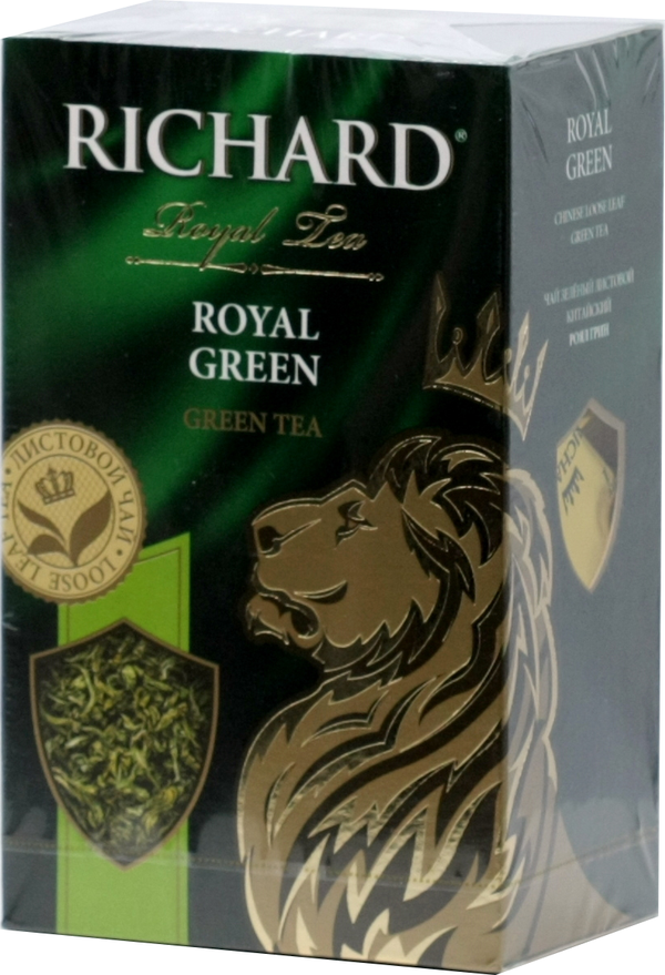 Richard green. Чай зеленый Richard Royal Green 90гр. Чай "Richard" 90гр Royal Green.
